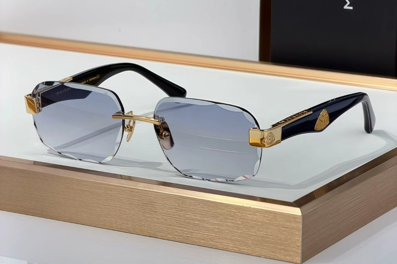 The Beng Sunglasses Gold Gradient Blue