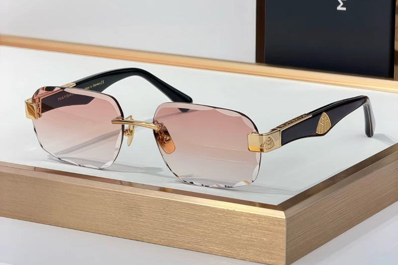 The Beng Sunglasses Gold Gradient Pink