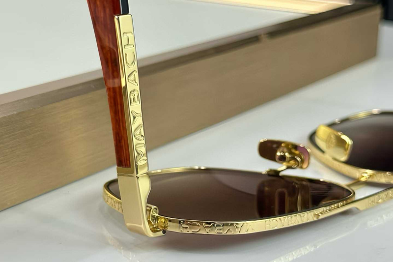 The Onge Sunglasses Gold Gradient Brown