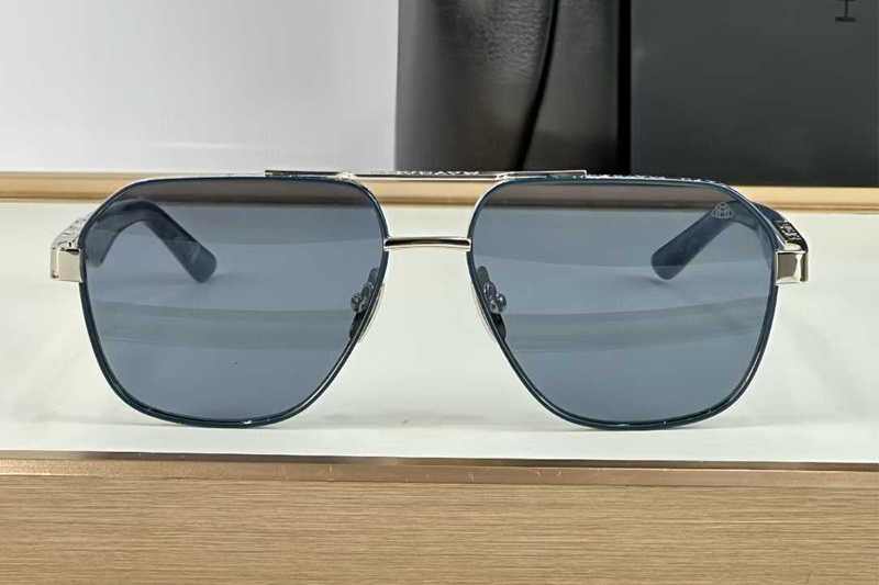 The Onge Sunglasses Silver Blue