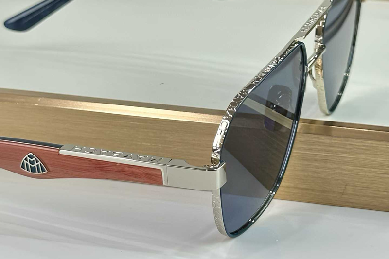 The Onge Sunglasses Silver Blue