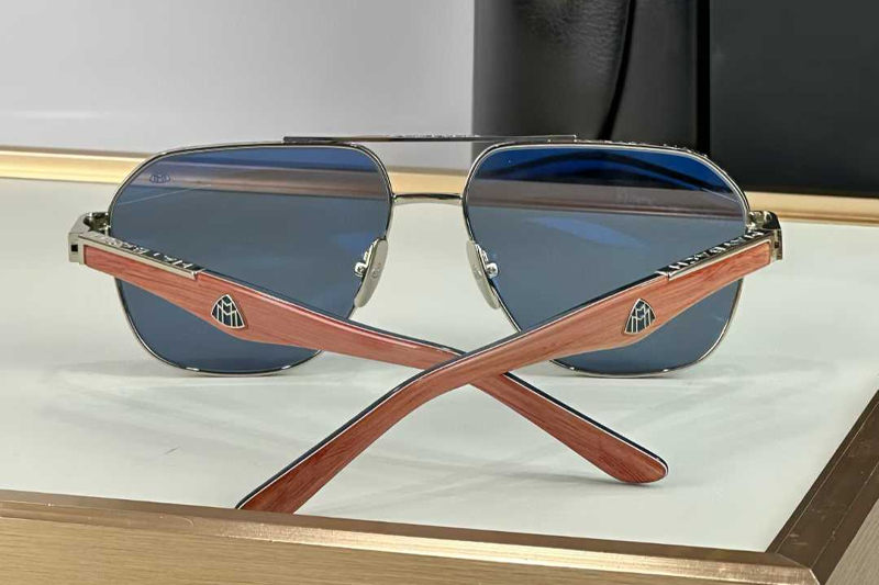 The Onge Sunglasses Silver Blue