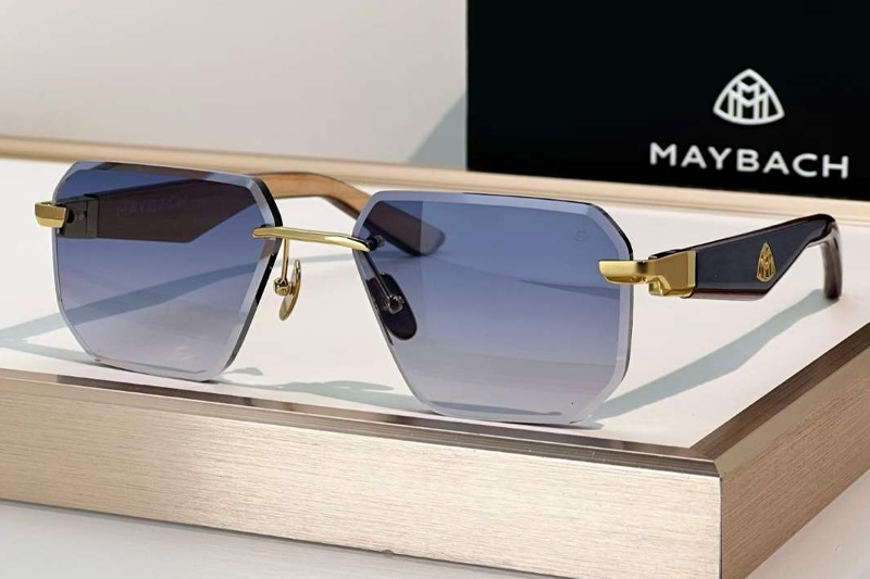 The Visionist Sun I Sunglasses Gold Gradient Blue