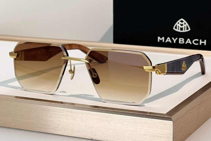 The Visionist Sun I Sunglasses Gold Gradient Brown