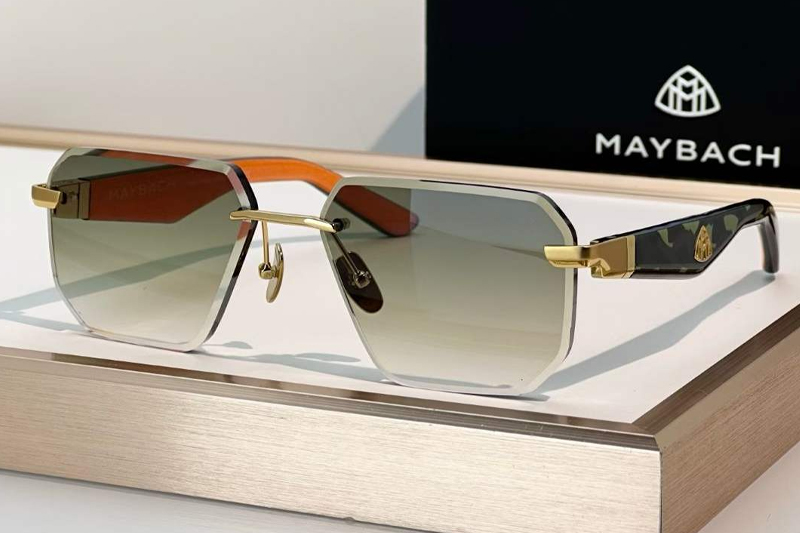 The Visionist Sun I Sunglasses Gold Gradient Green