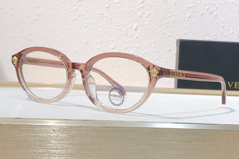 VE3393D Eyeglasses Pink Transparent