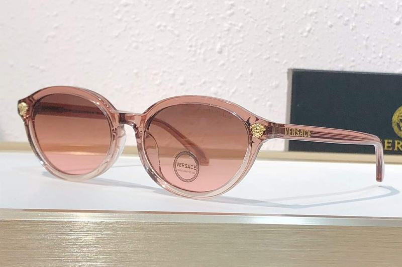 VE3393D Sunglasses Pink Transparent Gradient Pink