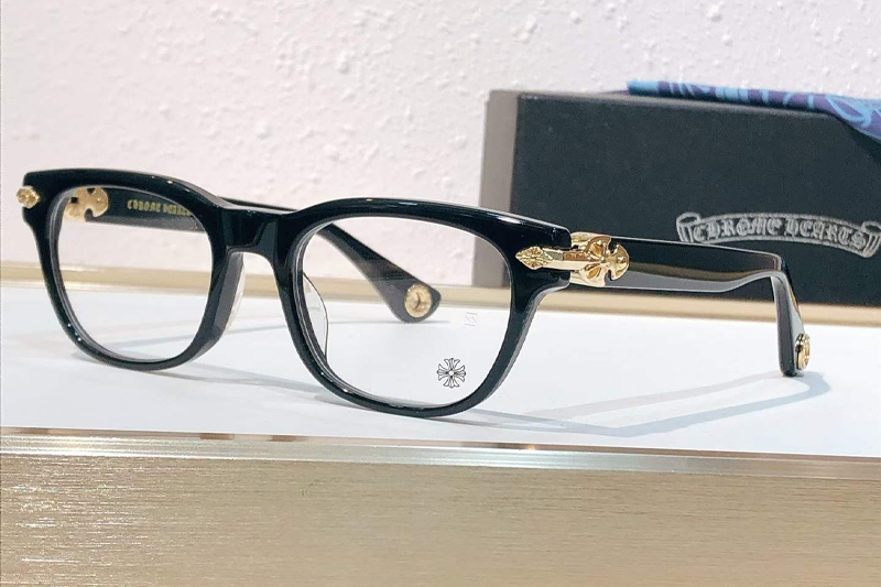 Well Strung Eyeglasses Black Gold