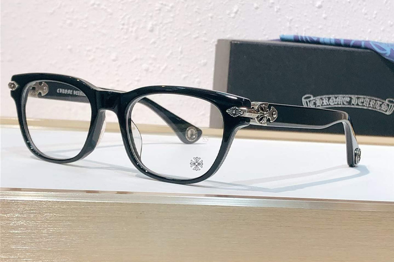 Well Strung Eyeglasses Black Silver