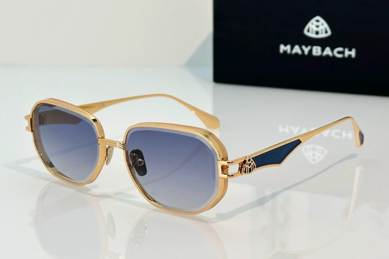Z173 Sunglasses Gold Gradient Blue