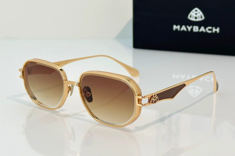 Z173 Sunglasses Gold Gradient Brown