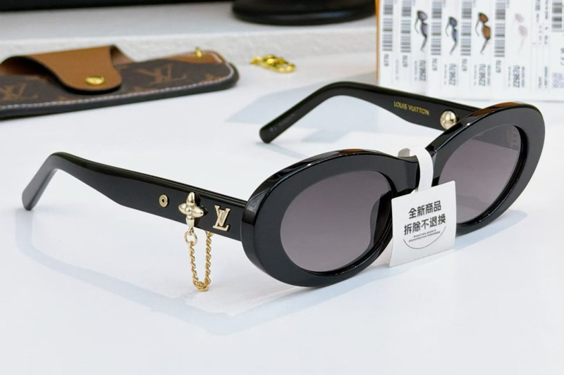 Z2987 Sunglasses Black Gradient Gray