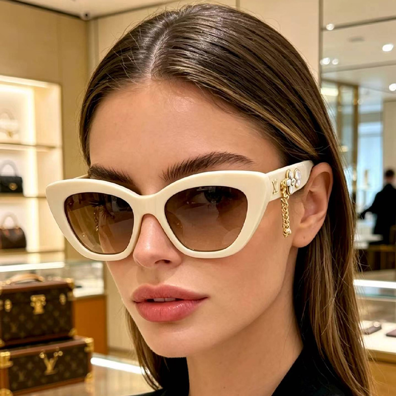 Z2988 Sunglasses Cream Gradient Brown