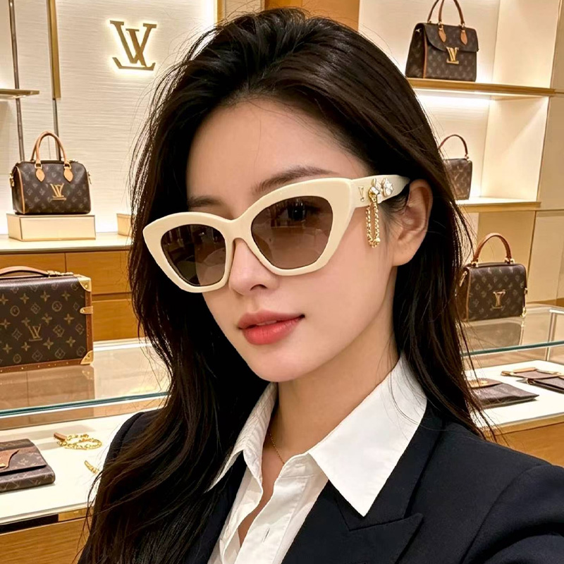 Z2988 Sunglasses Cream Gradient Brown