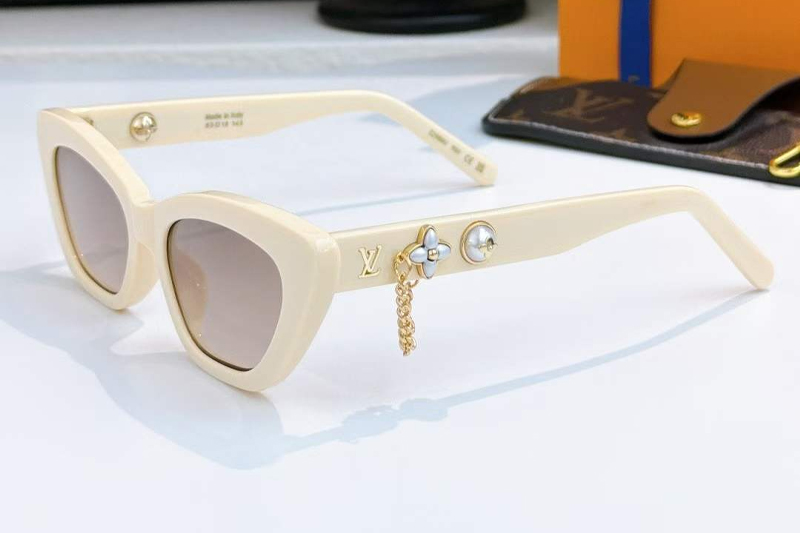 Z2988 Sunglasses Cream Gradient Brown