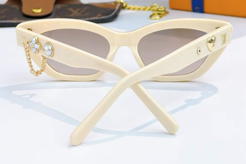 Z2988 Sunglasses Cream Gradient Brown