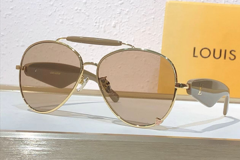 Z3462U Sunglasses Gold Gray Brown