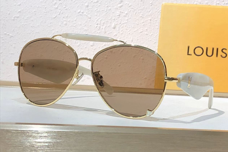 Z3462U Sunglasses Gold White Brown
